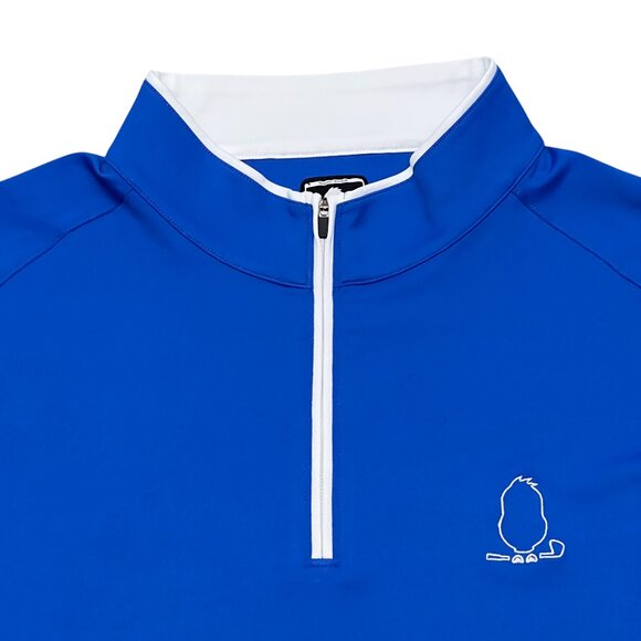 Bayou Birdie Men's Blue Quarter Zip Size XL - Picture 2 of 6